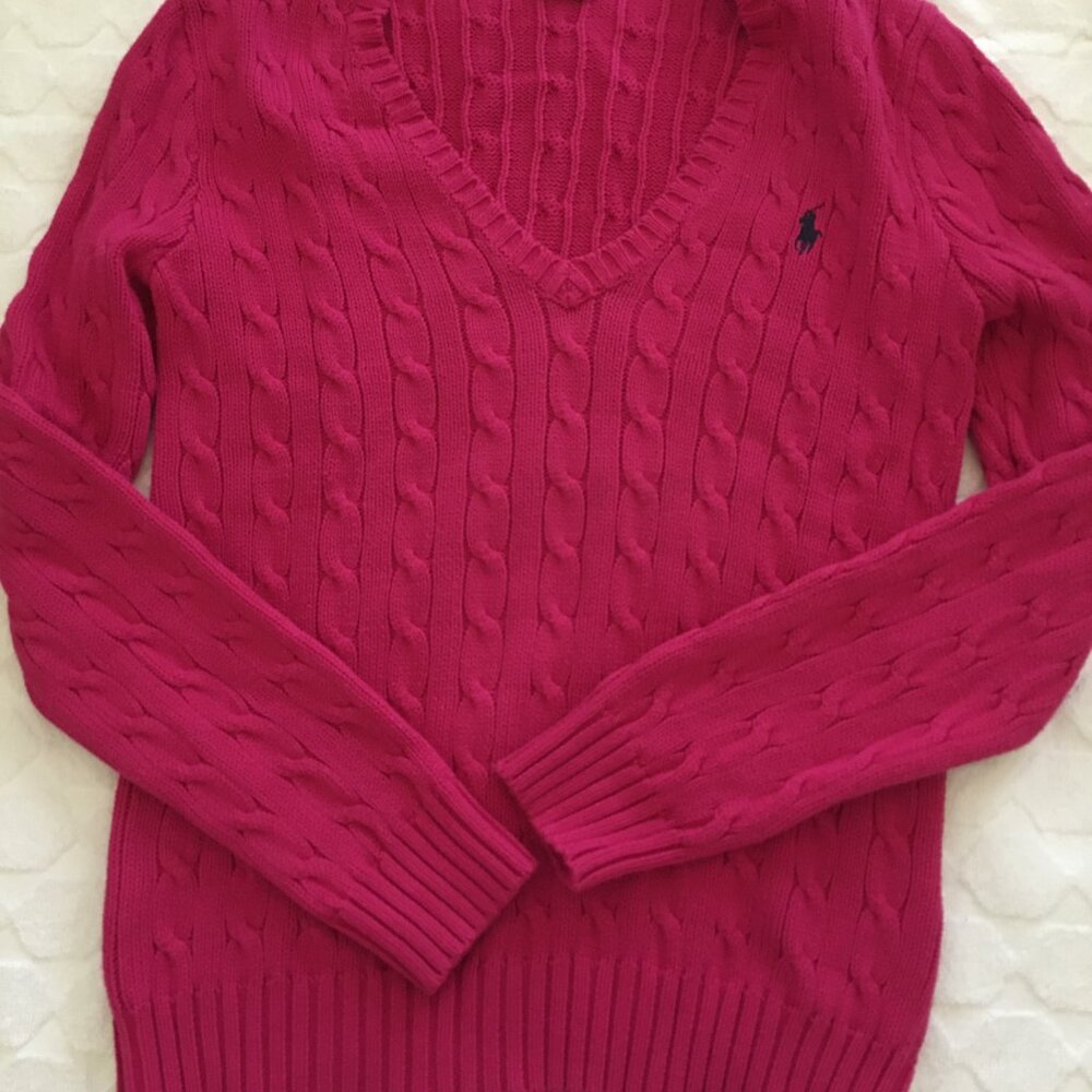 Ralph Lauren Sport cotton V-neck sweater